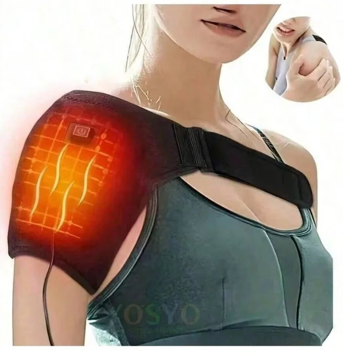 Heated Shoulder Heating Pad Bracket Vibrating Knee Heating Pad,Elbows, And Shoulders Warm And Relieving Exercise, Fitness