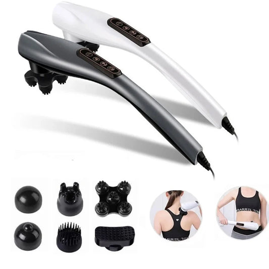 NEWEST Electric Dolphin Massage Stick Cervical Massager Neck Shoulder Waist Home Massage Hammer Back Multifunctional Whole Body
