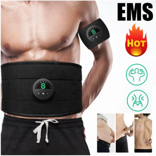 EMS Electric Muscle Stimulator Abs Belt For Waist Fitness Massager
